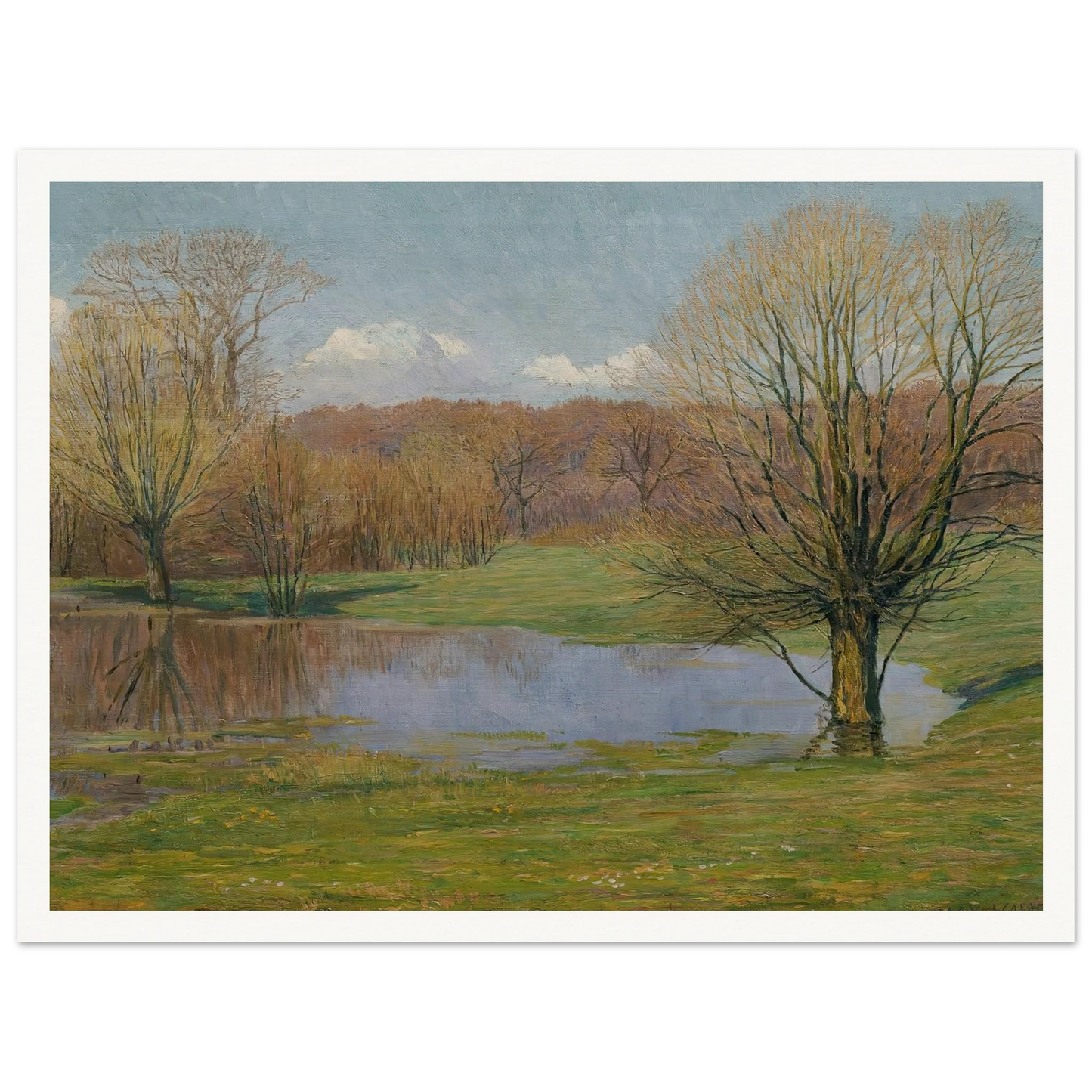 Aulandschaft im Vorfrühling (1927) Art Print | Max Kahrer-Quipham Collections