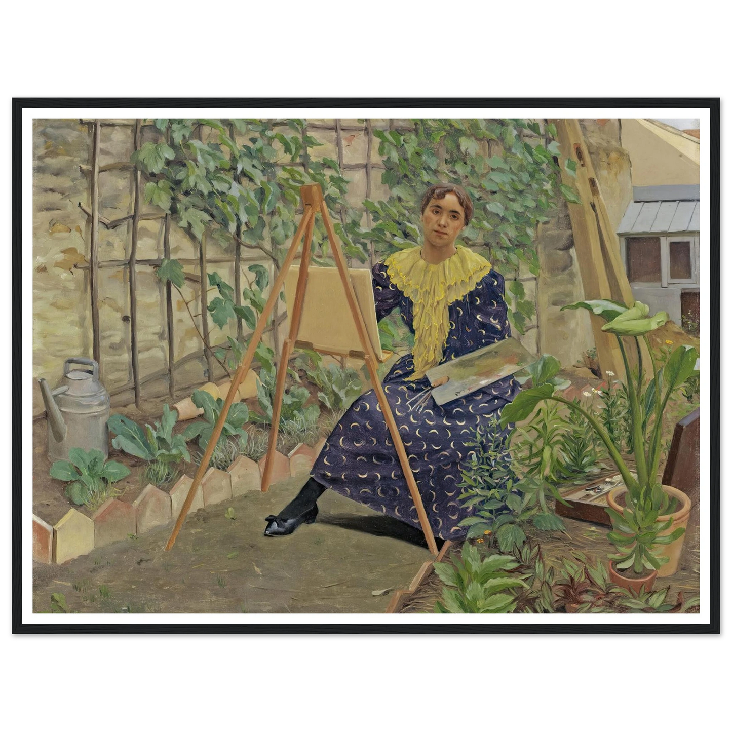 Young Girl Painting (1892) Art Print | Felix Vallotton-Quipham Collections