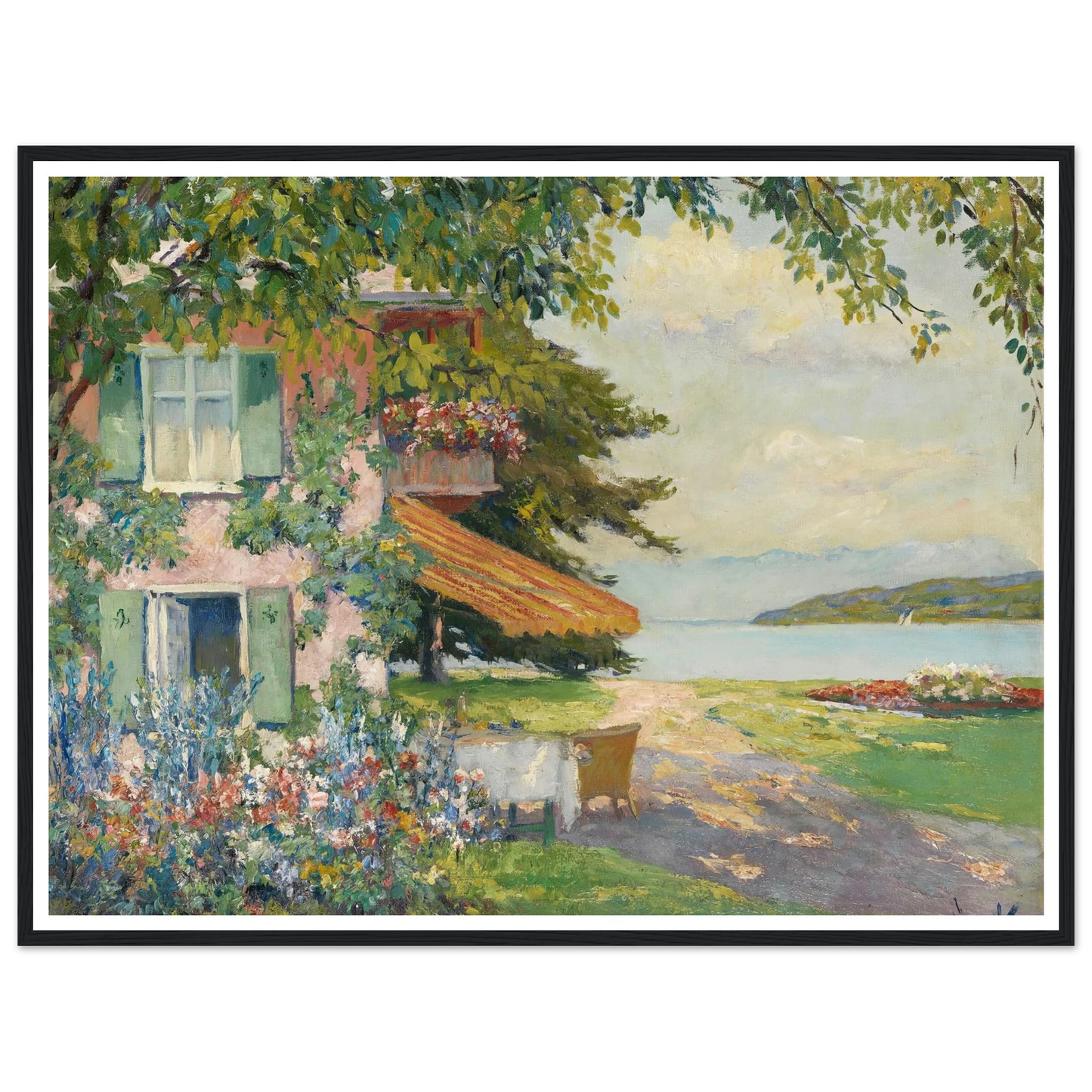Spring Garden in Starnberg (1920) Art Print | Edward Cucue-Quipham Collections