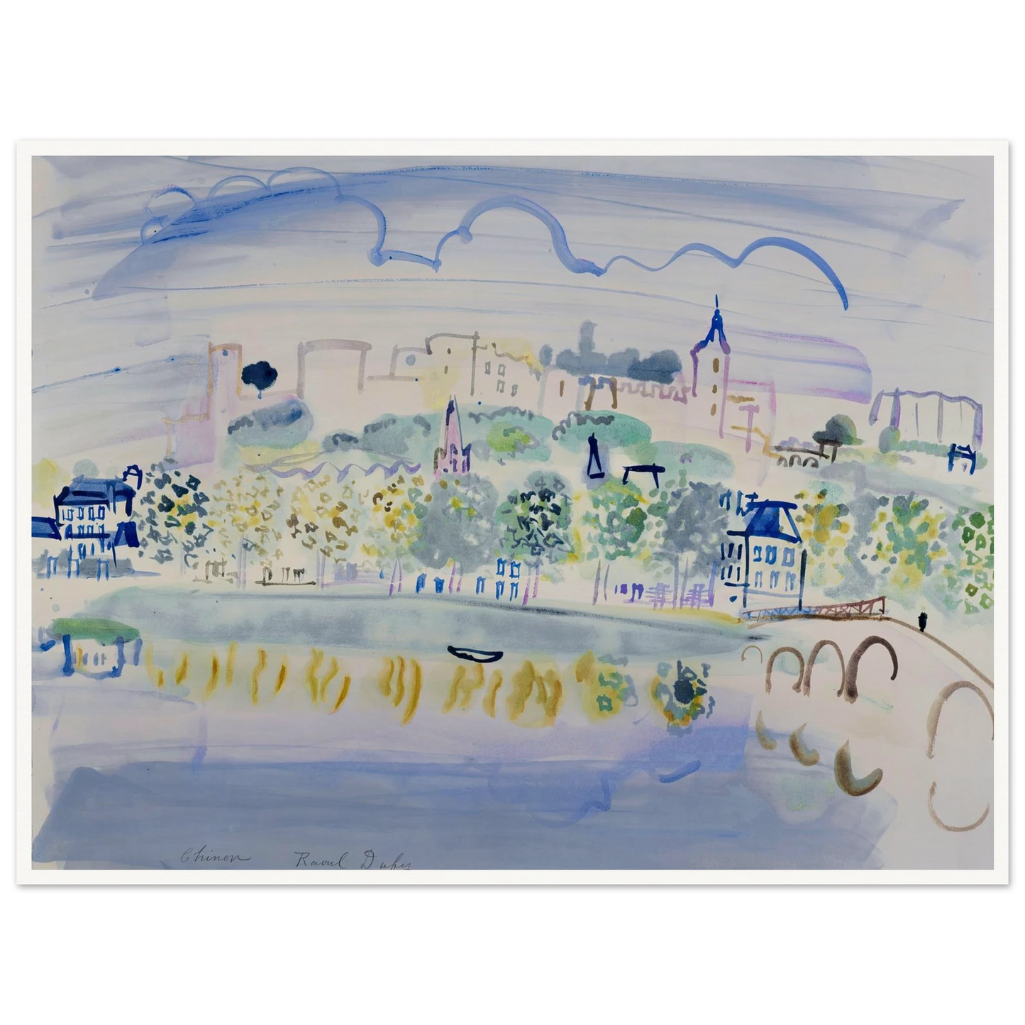 Chinon (Quinone) (1938) Art Print | Raoul Dufy-Quipham Collections