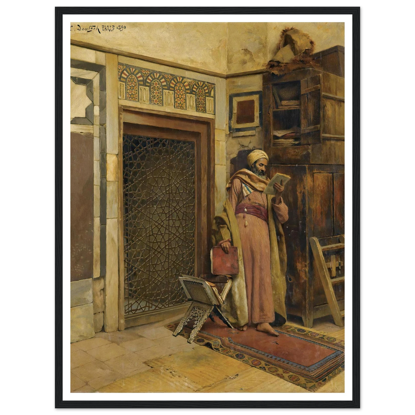 The scholar (1890) Art Print | Ludwig Deutsch-Quipham Collections