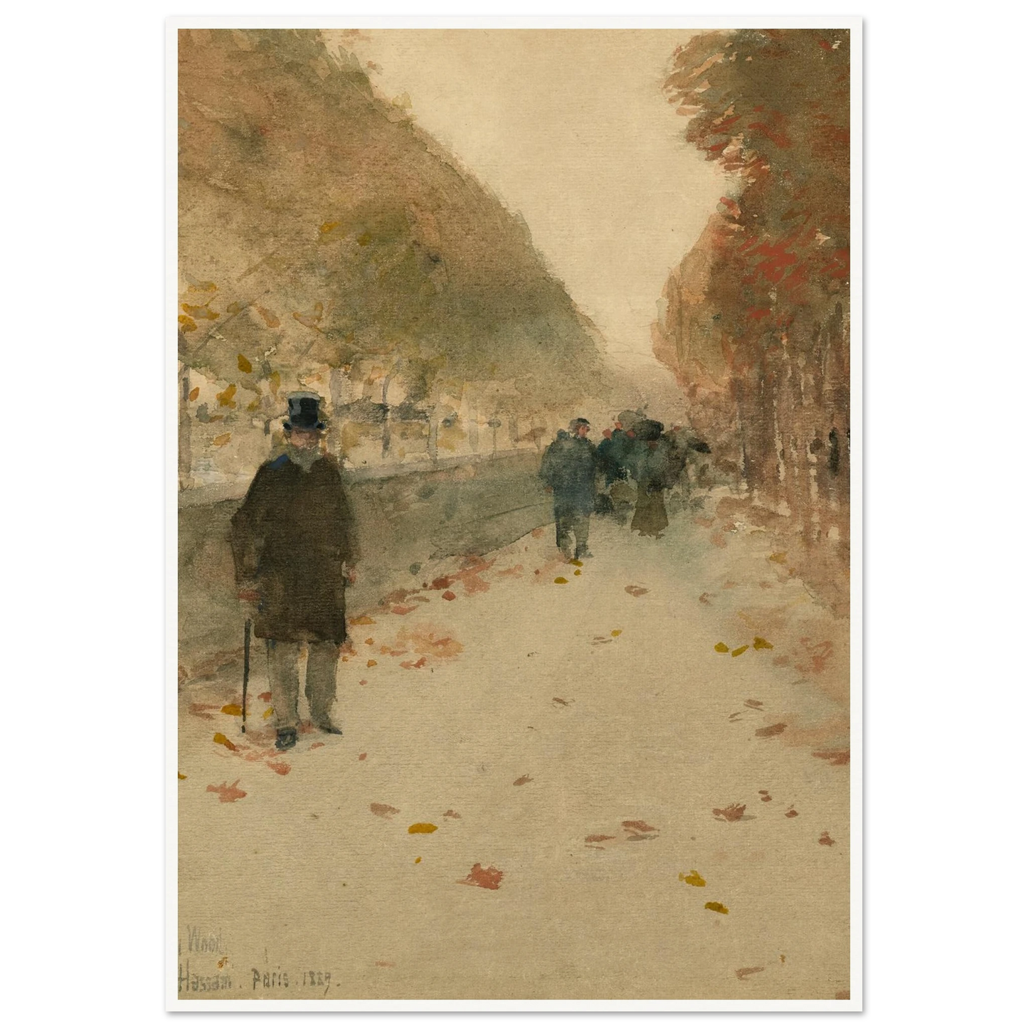 Quai du Louvre (1889) Art Print | Childe Hassam-Quipham Collections