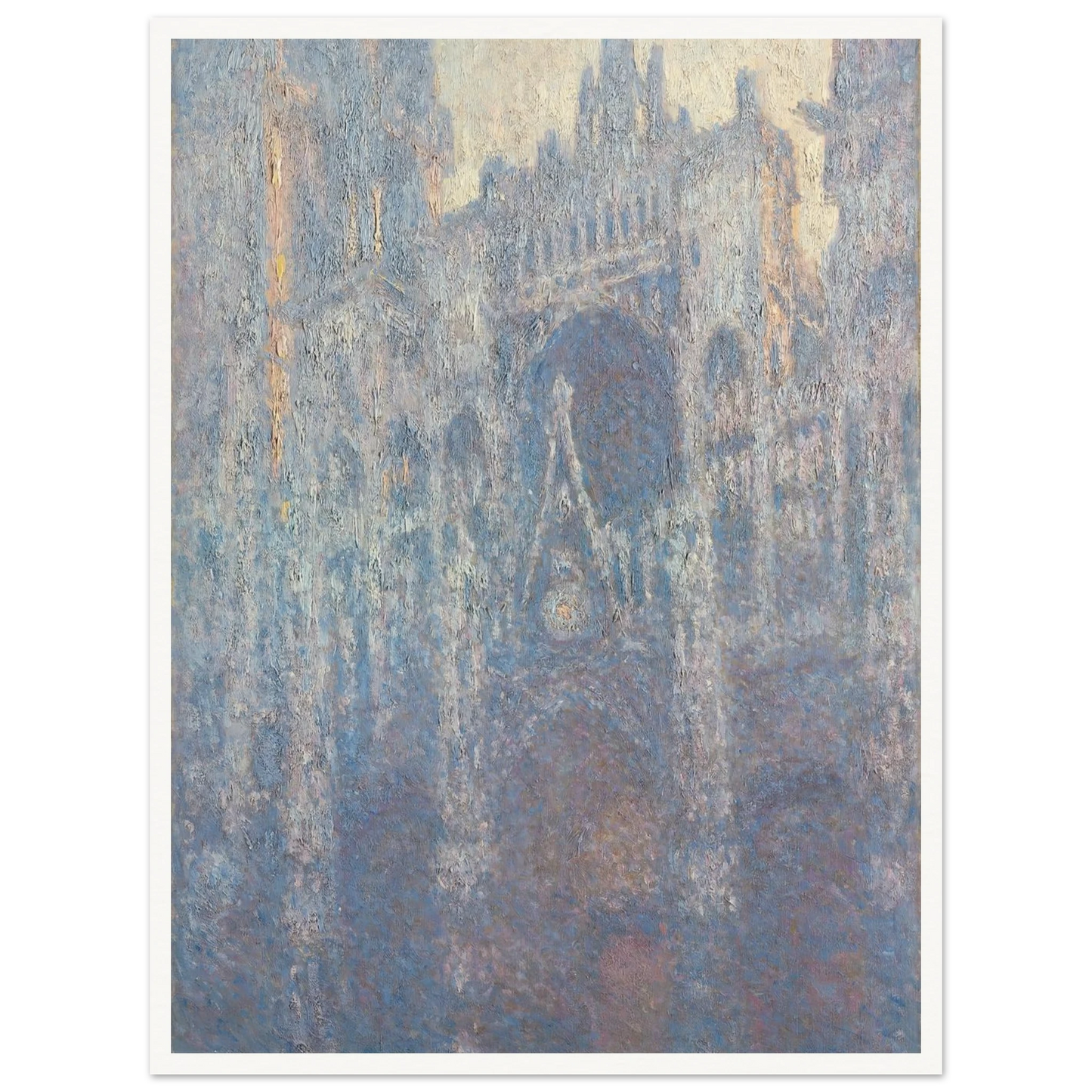 The Portal of Rouen Cathedral in Morning Light (1894) Art Print | Claude Monet-Quipham Collections