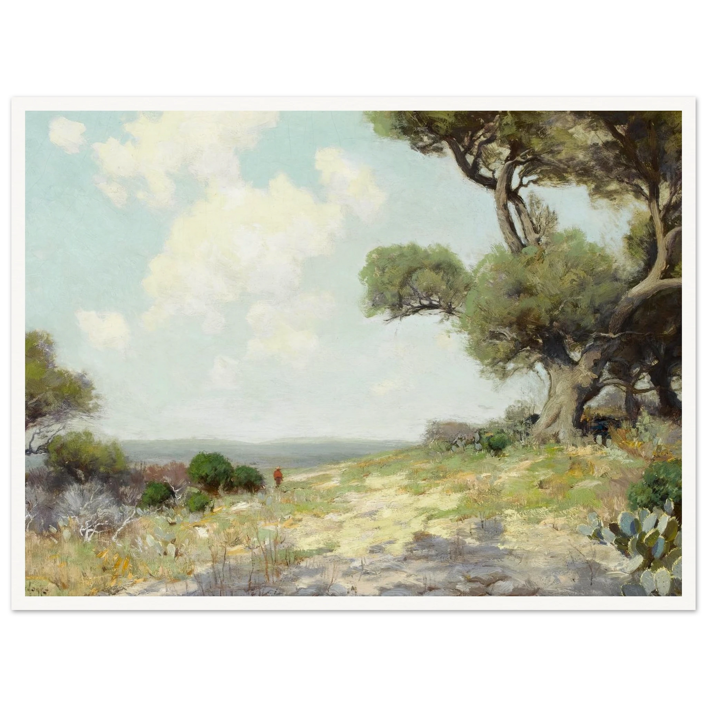 In the Hills — Southwest Texas (1912) Art Print | Julian Onderdonk-Quipham Collections