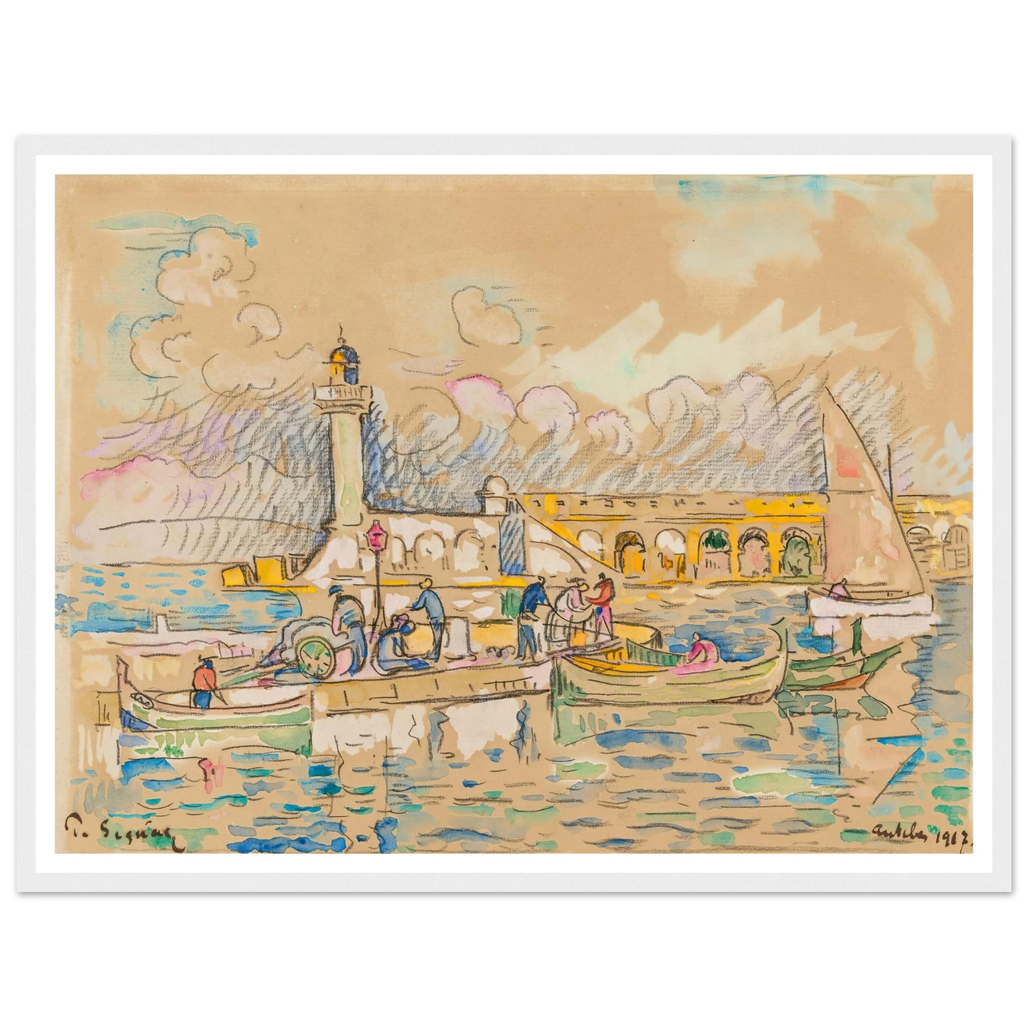 Antibes (1917) Art Print | Paul Signac-Quipham Collections
