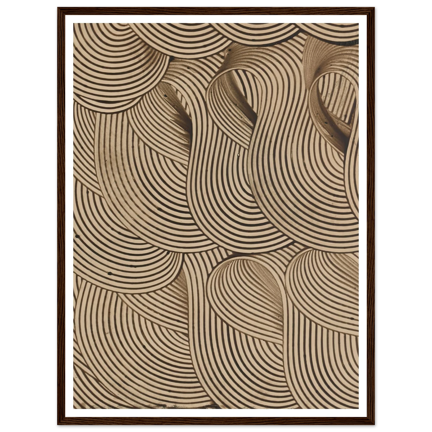 Kleisterpapier mit Verdrängungsdekor (Streifenbänder) (1890) Art Print | Anker Kyster-Quipham Collections