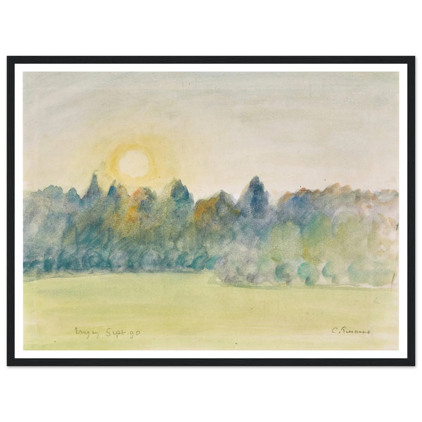 Eragny (1890) Art Print | Camille Pissarro-Quipham Collections
