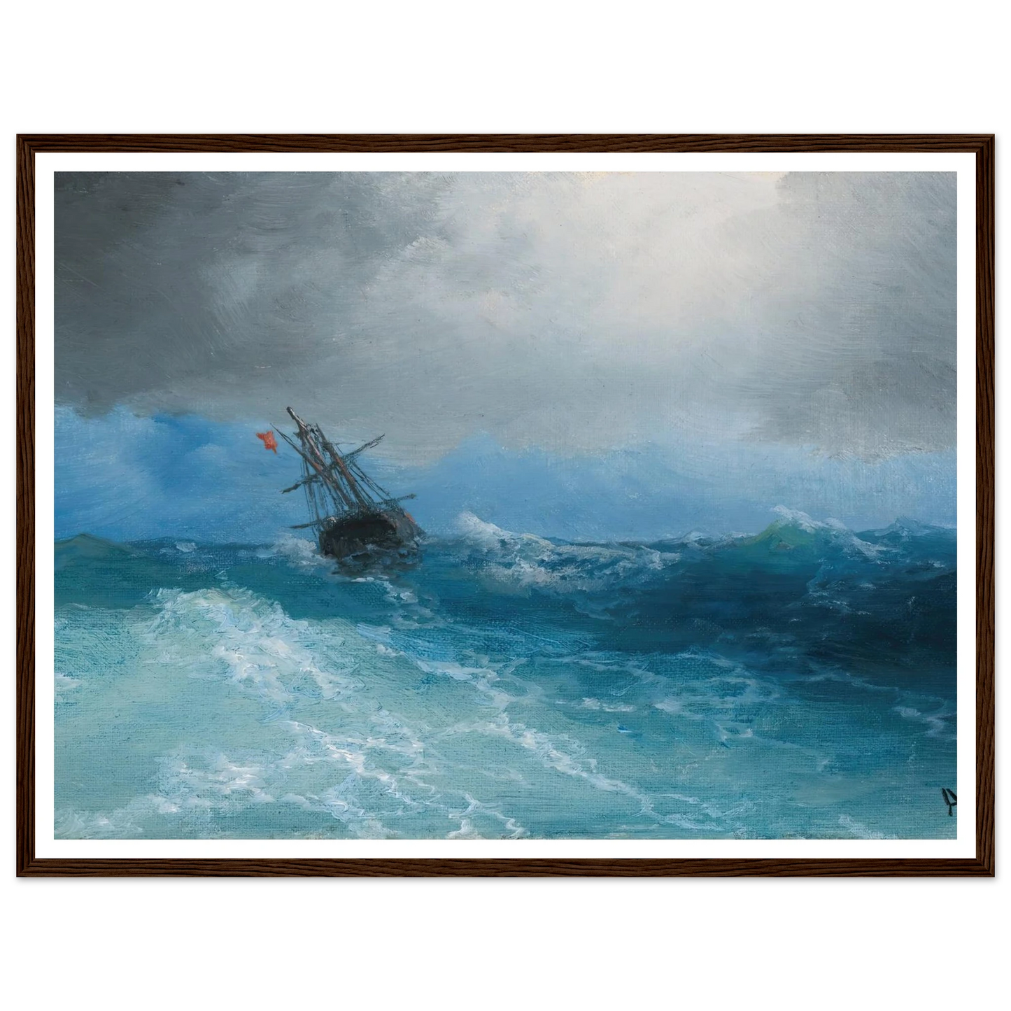 Gathering Storm (1899) Art Print | Ivan Konstantinovich Aivazovsky-Quipham Collections