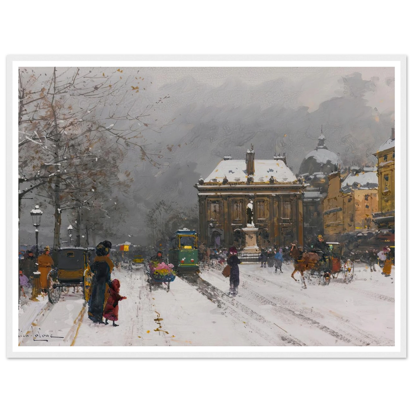 L’institut (Temps Mauvais) Art Print | Eugene Galien Laloue-Quipham Collections
