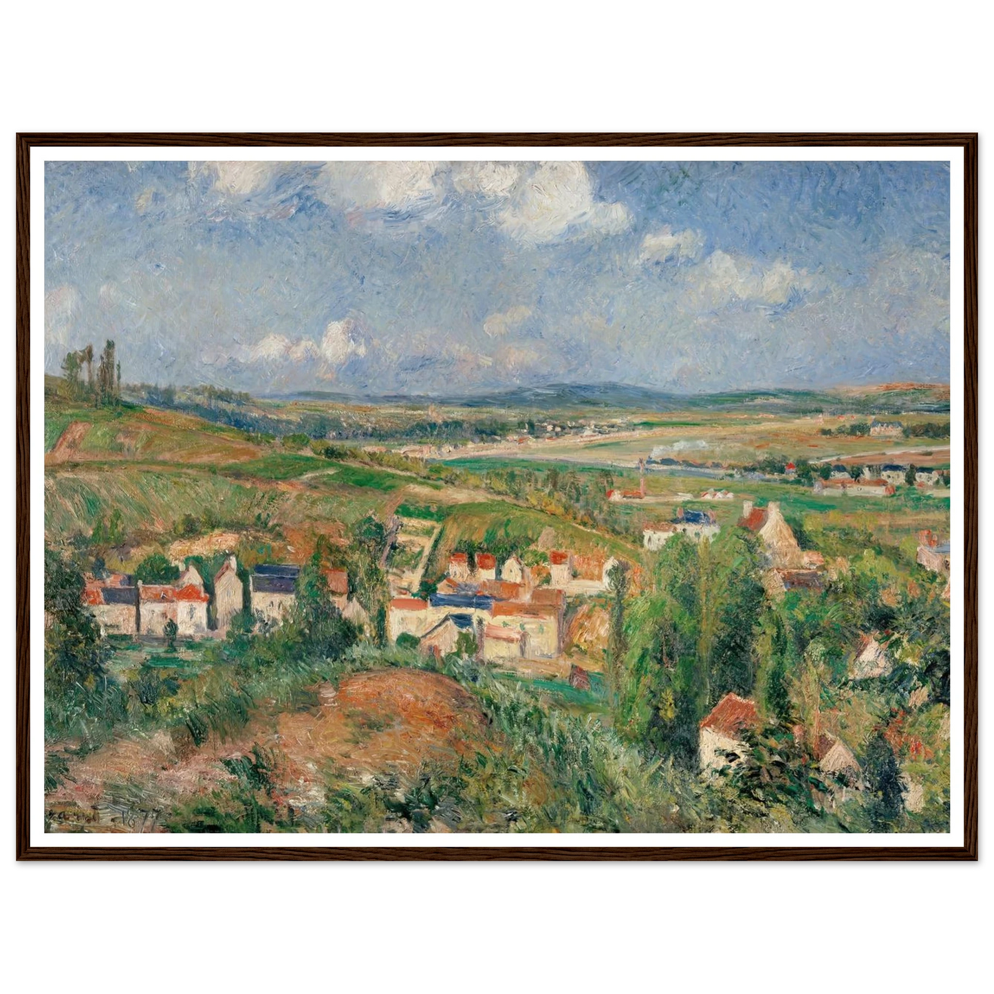 L’hermitage En Été, Pontoise (1877) Art Print | Camille Pissarro-Quipham Collections