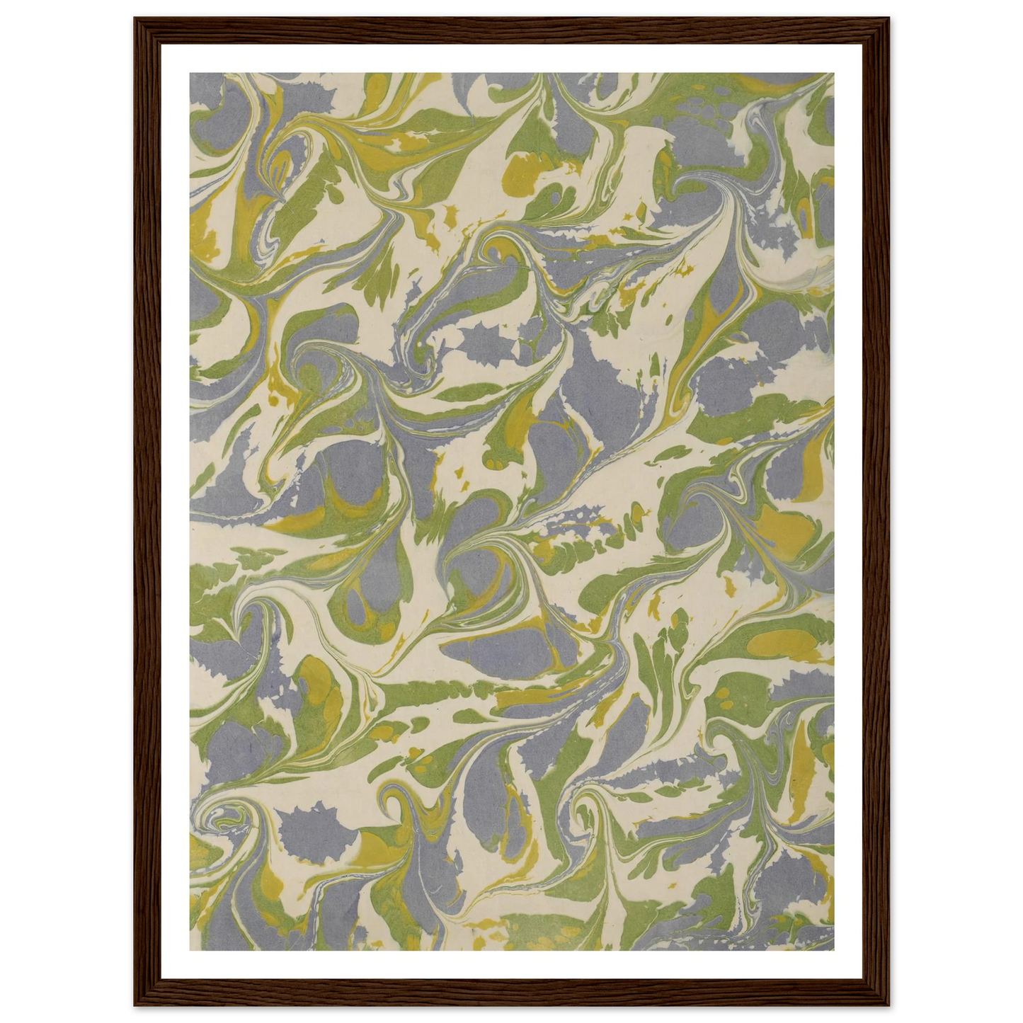 Gezogenes Marmorpapier (1890 - 1910) Art Print | Anker Kyster-Quipham Collections