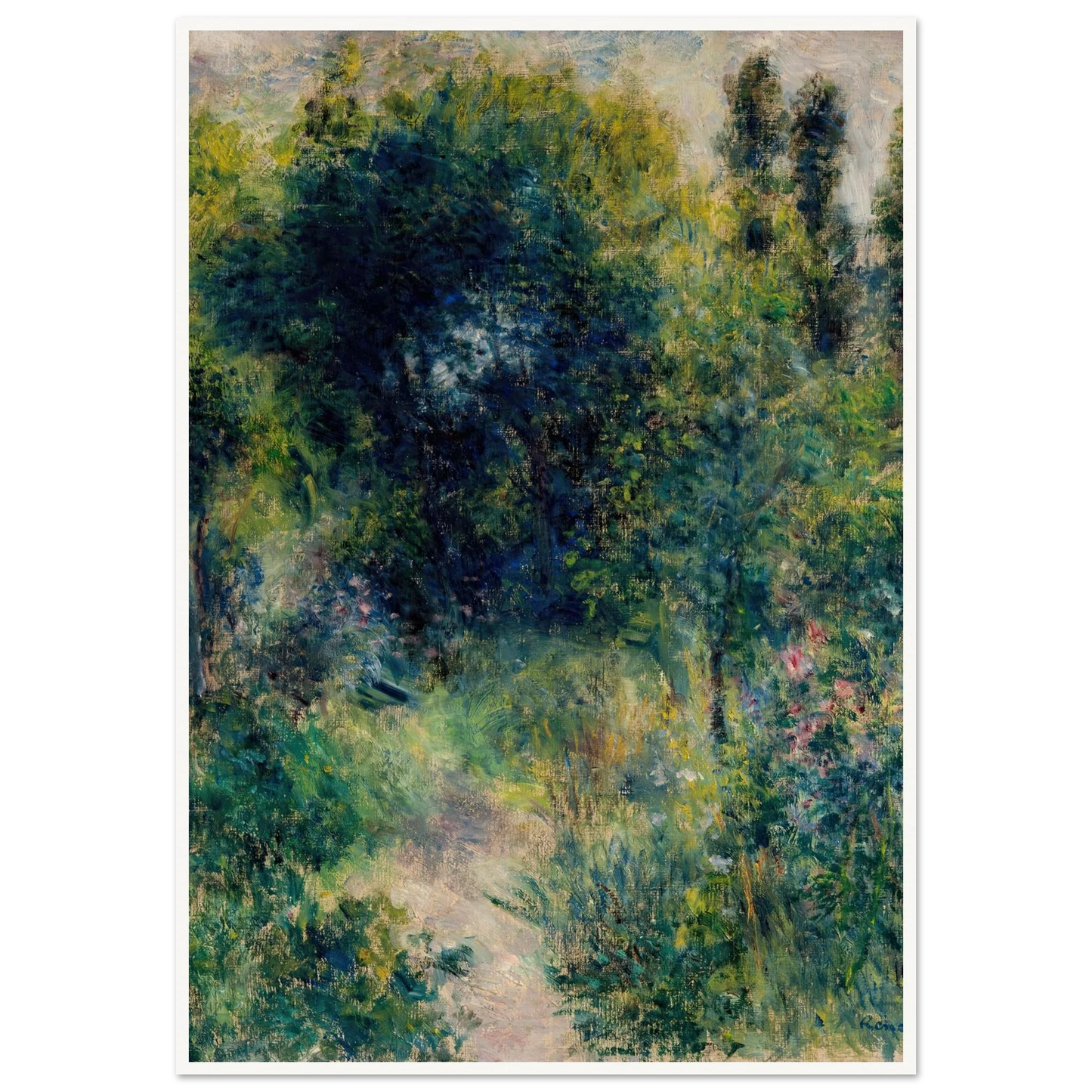 Garden (circa 1877) Art Print | Pierre Auguste Renoir-Quipham Collections