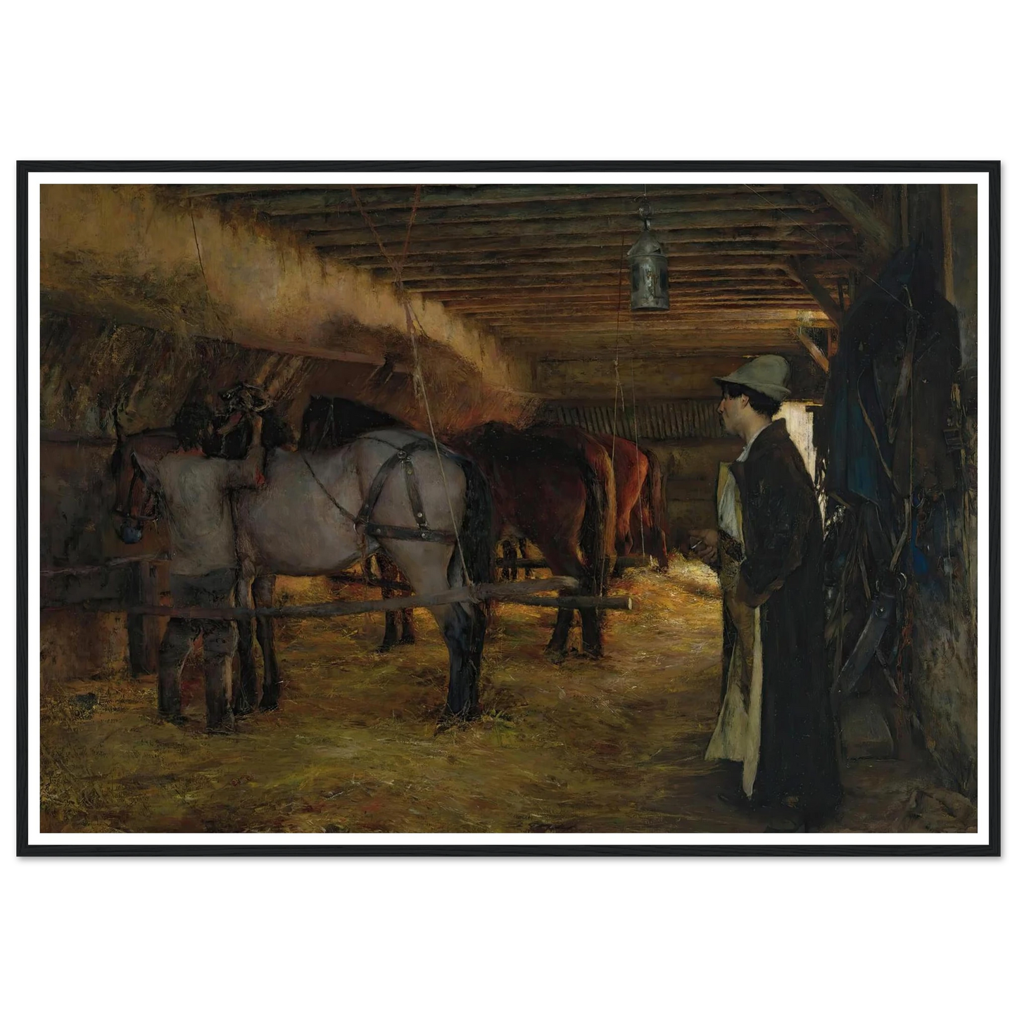 A stable (1883) Art Print | Pascal Adolphe Jean Dagnan Bouveret-Quipham Collections