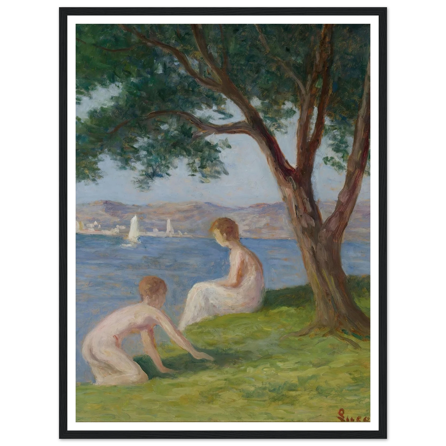 Baigneurs À St. Tropez Art Print | Maximilien Luce-Quipham Collections