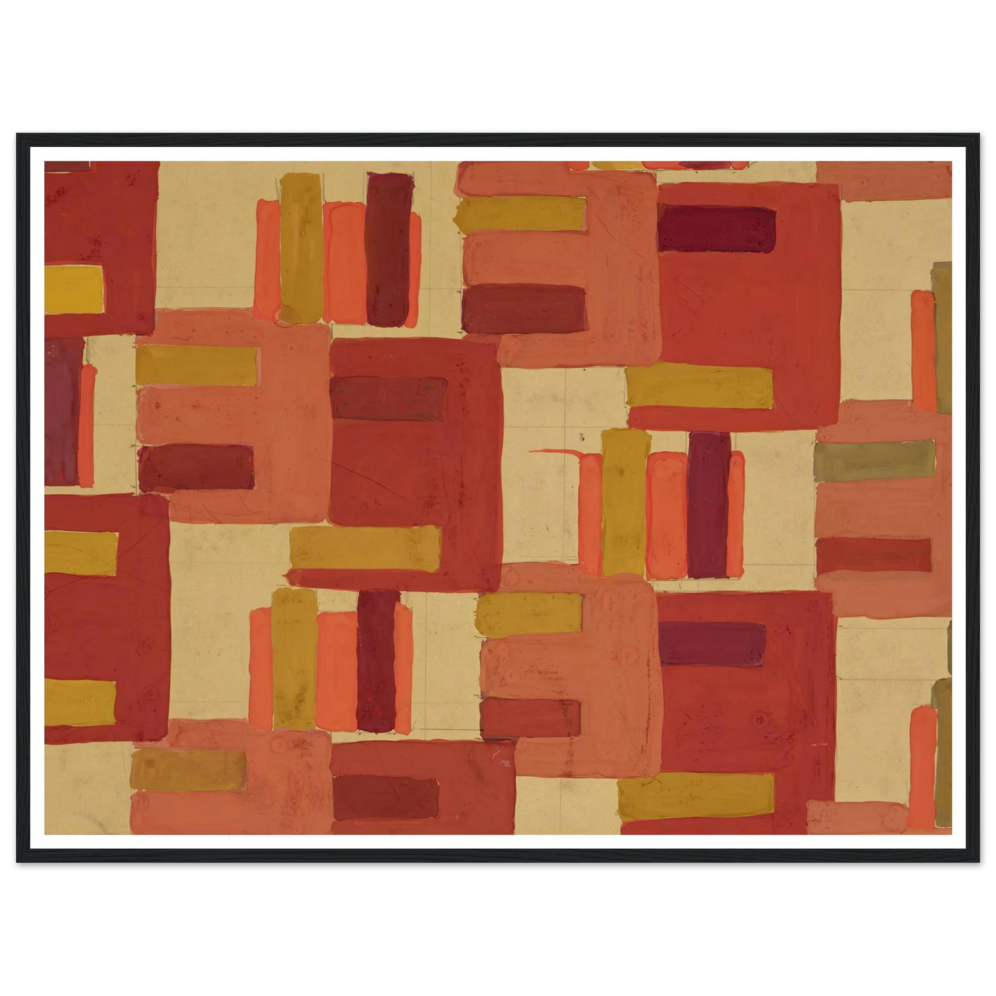 Untitled (Textile design no IV) (circa 1925) Art Print | Frances Hodgkins-Quipham Collections