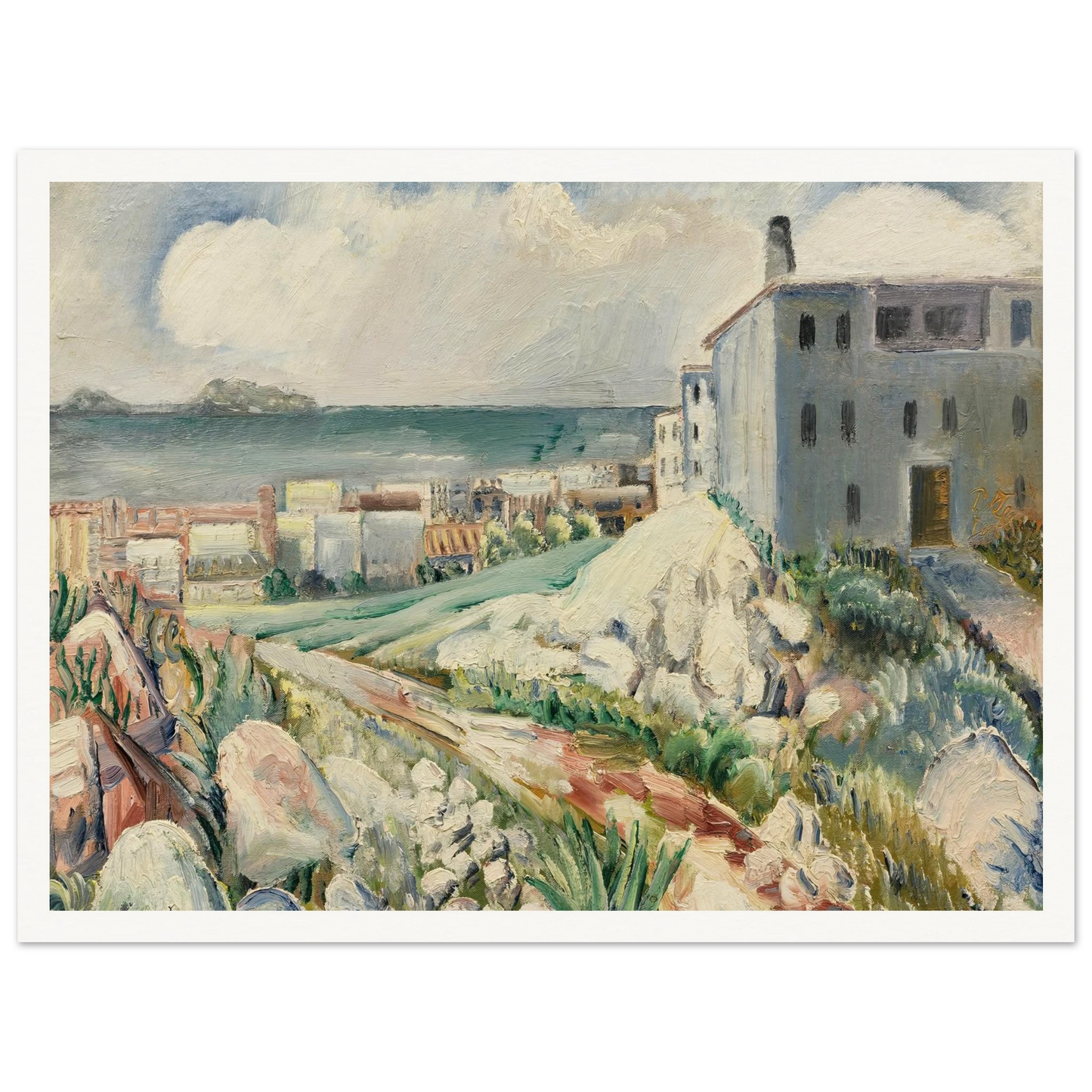 Landschaft bei Marseille (1930) Art Print | Paul Kleinschmidt-Quipham Collections