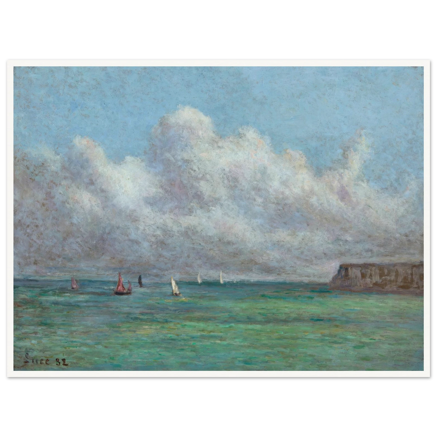 Mer, Somme (1932) Art Print | Maximilien Luce-Quipham Collections