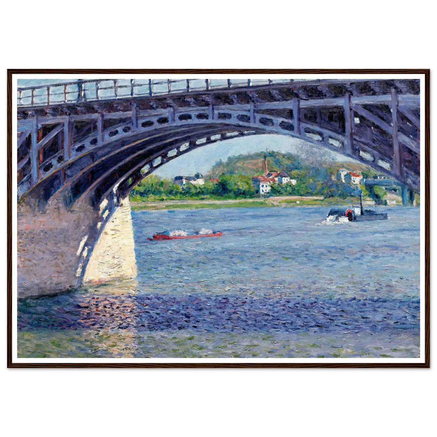 Le Pont D’argenteuil Et La Seine (circa 1883) Art Print | Gustave Caillebotte-Quipham Collections