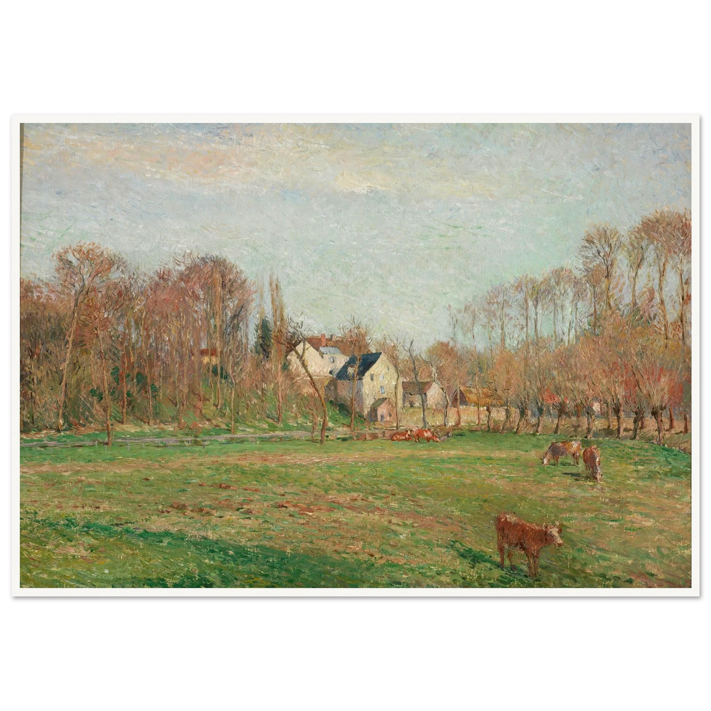 Field and Mill at Osny (1884) Art Print | Camille Pissarro-Quipham Collections