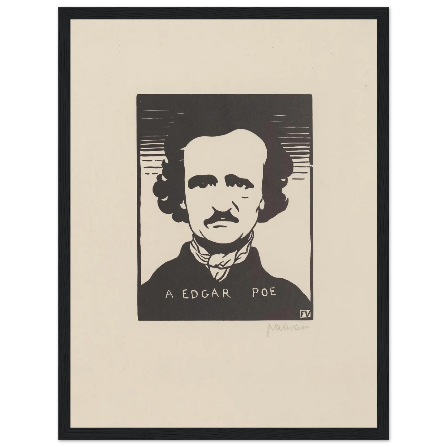A Edgar Poe (1894) Art Print | Felix Vallotton-Quipham Collections