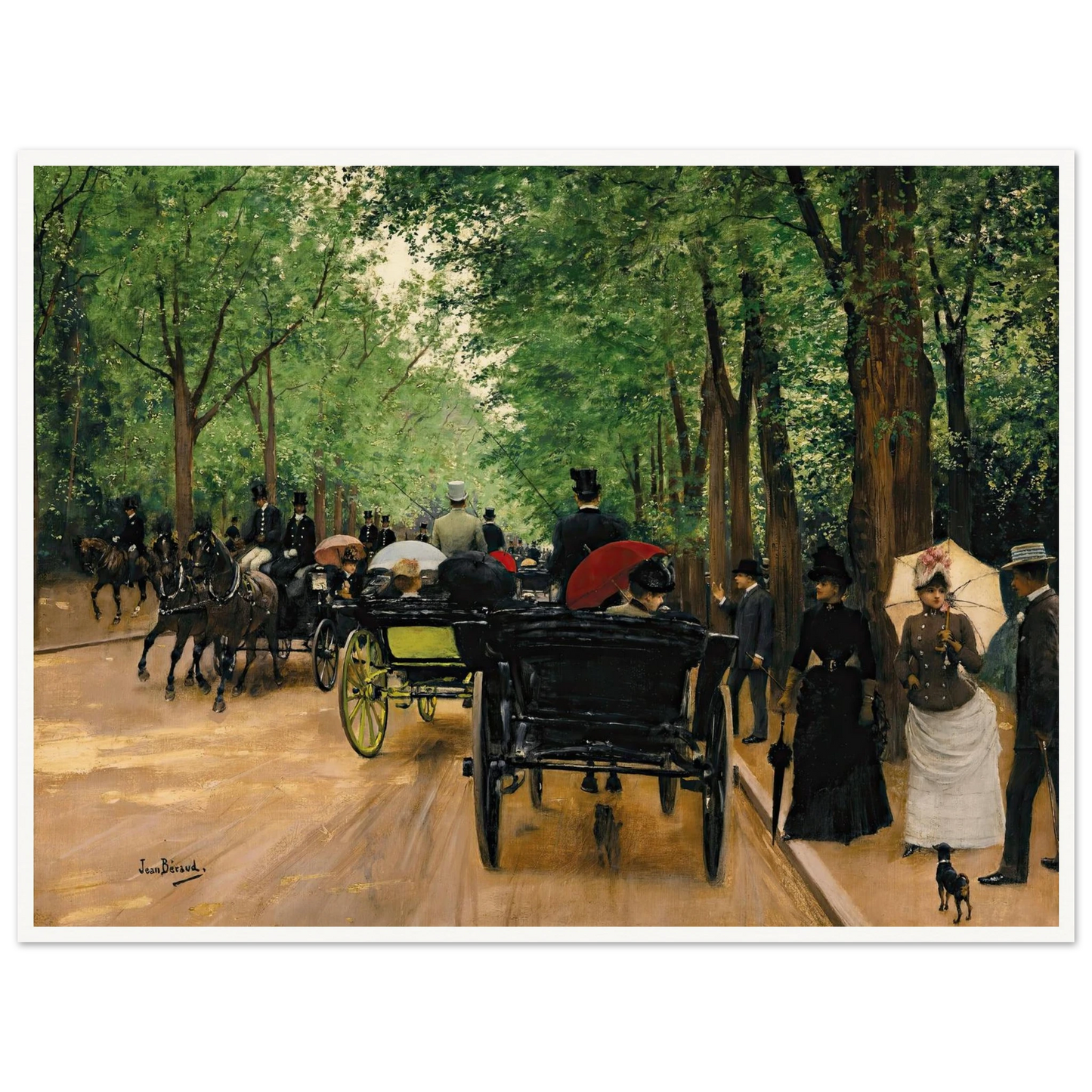 Bois De Boulogne Art Print | Jean Beraud-Quipham Collections