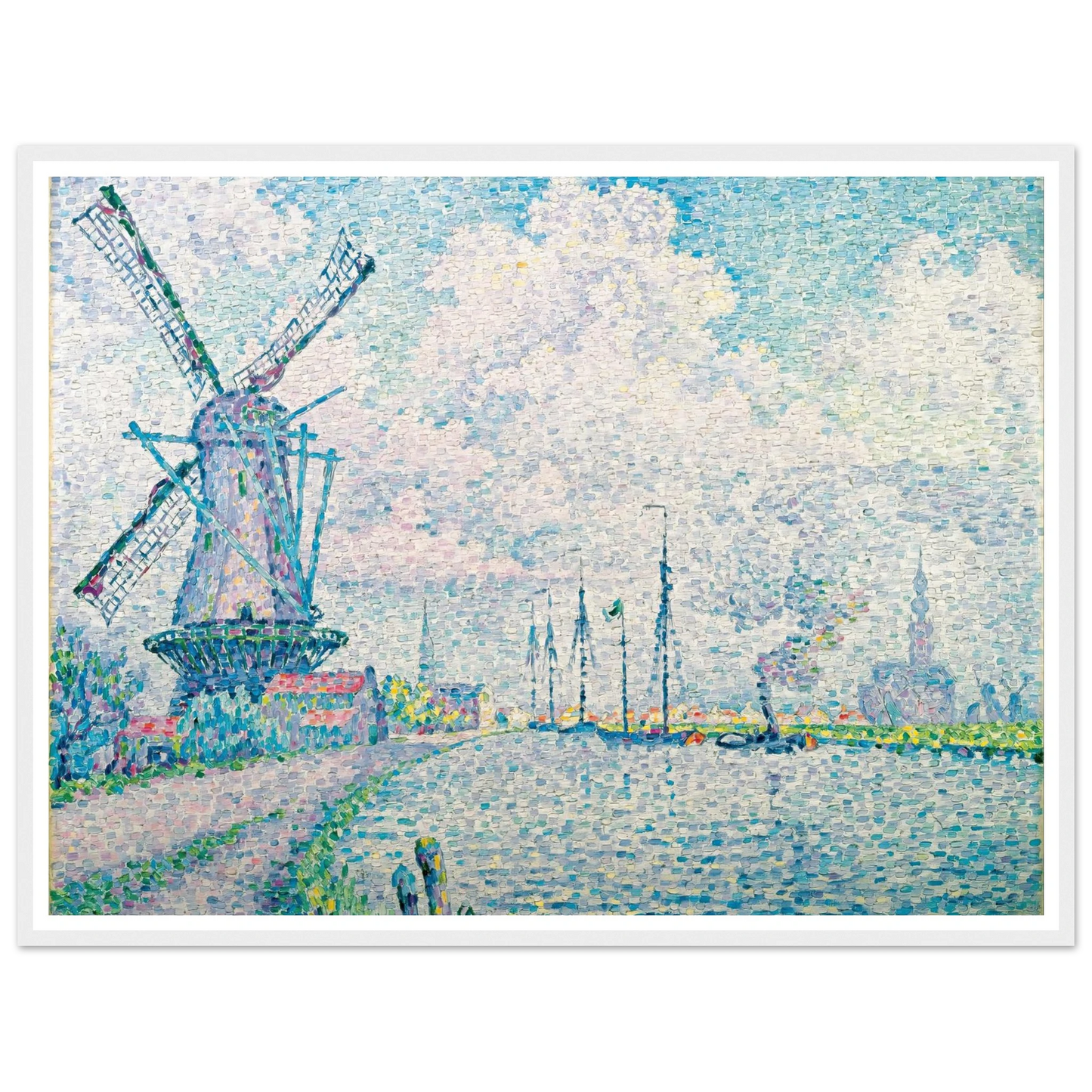 Canal of Overschie Art Print | Paul Signac-Quipham Collections