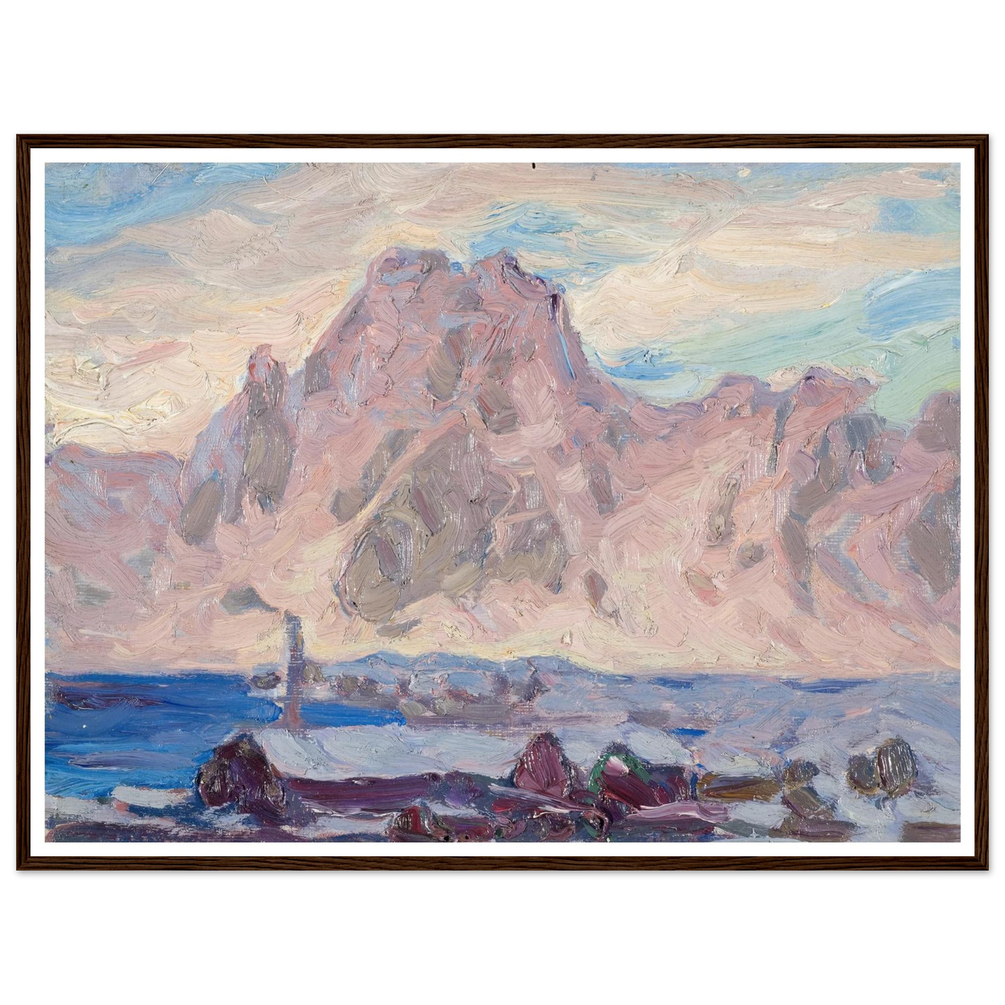 Lofoten in Violet. Study (1934) Art Print | Anna Boberg-Quipham Collections