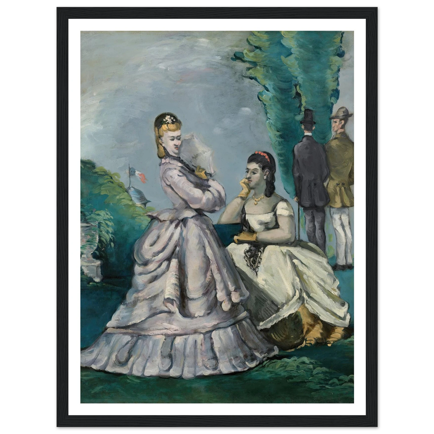 La Conversation (1870-1871) Art Print | Paul Cezanne-Quipham Collections