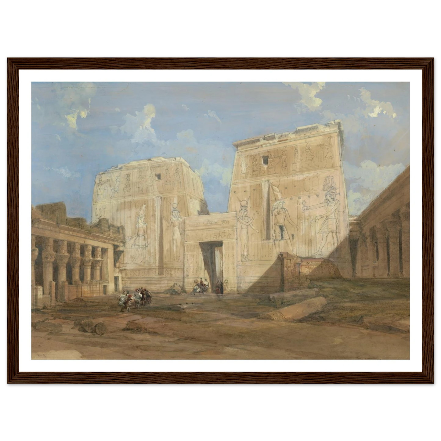 Entrance to the Temple of Isis, Philae Art Print | David Roberts-Quipham Collections