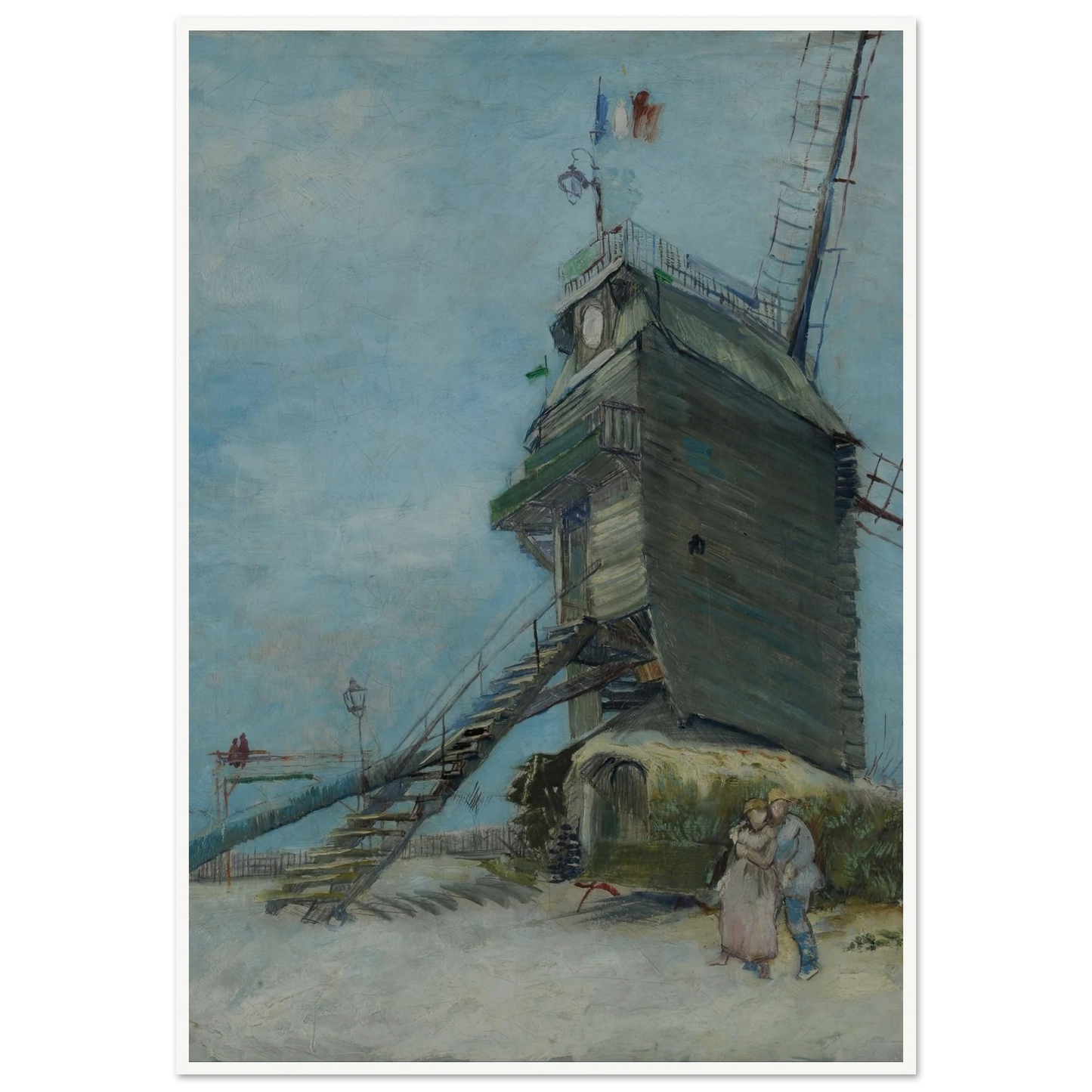 Le Moulin de la Galette (ca. 1886) Art Print | Vincent van Gogh-Quipham Collections