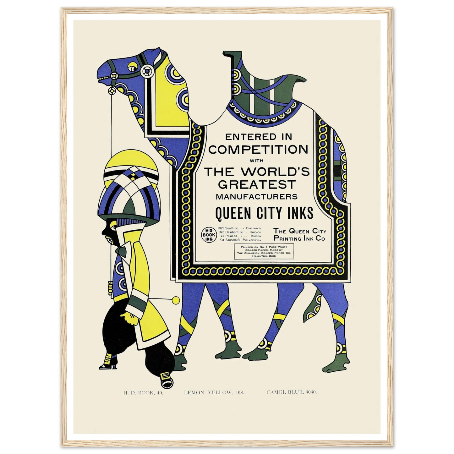 Queen City Ink, Ad. 28 (1890-1913) Art Print | Augustus Jansson-Quipham Collections