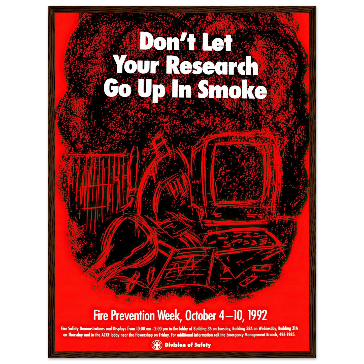 Don’t let your research go up in smoke (1992) Art Print | National Institutes of Health-Quipham Collections