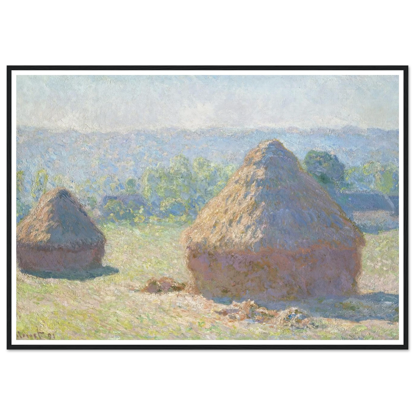 Haystacks, end of Summer (1891) Art Print | Claude Monet-Quipham Collections