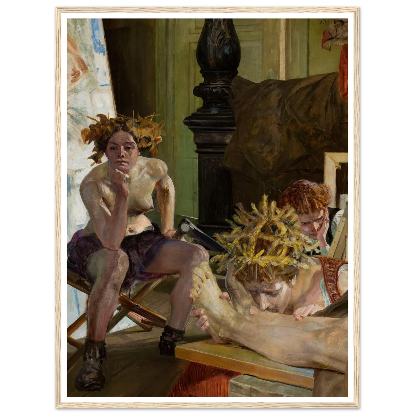 Artist’s death (1909) Art Print | Jacek Malczewski-Quipham Collections
