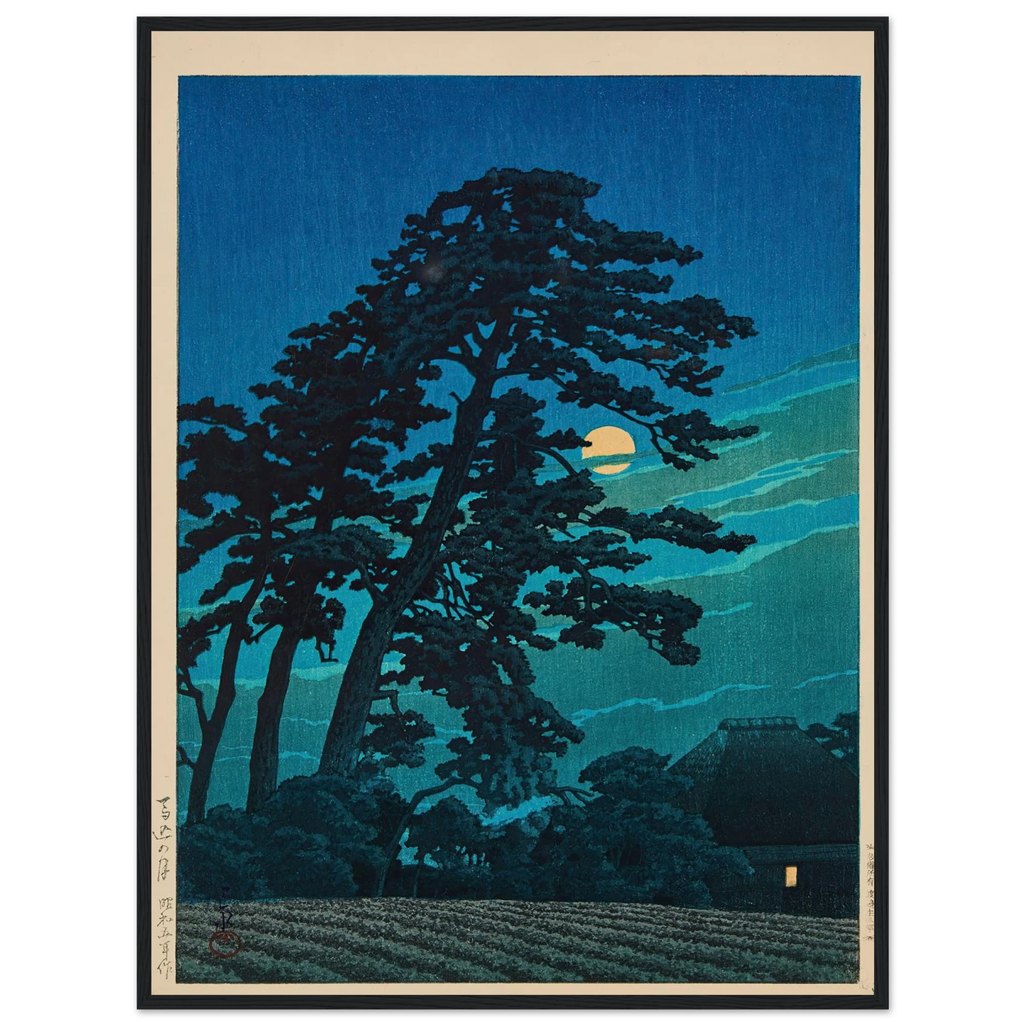Magome no tsuki (Moon at Magome) (1930) Art Print | Kawase Hasui-Quipham Collections