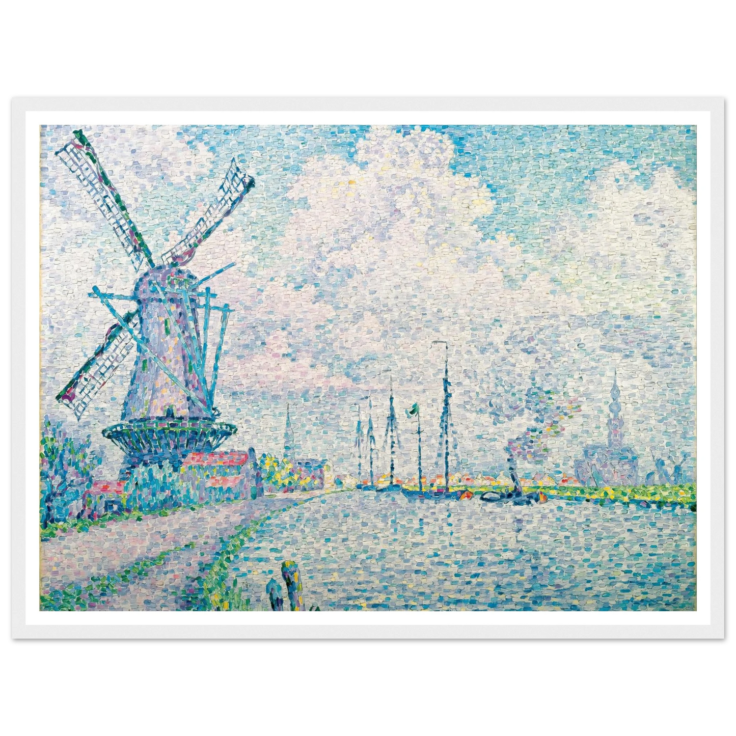 Canal of Overschie Art Print | Paul Signac-Quipham Collections