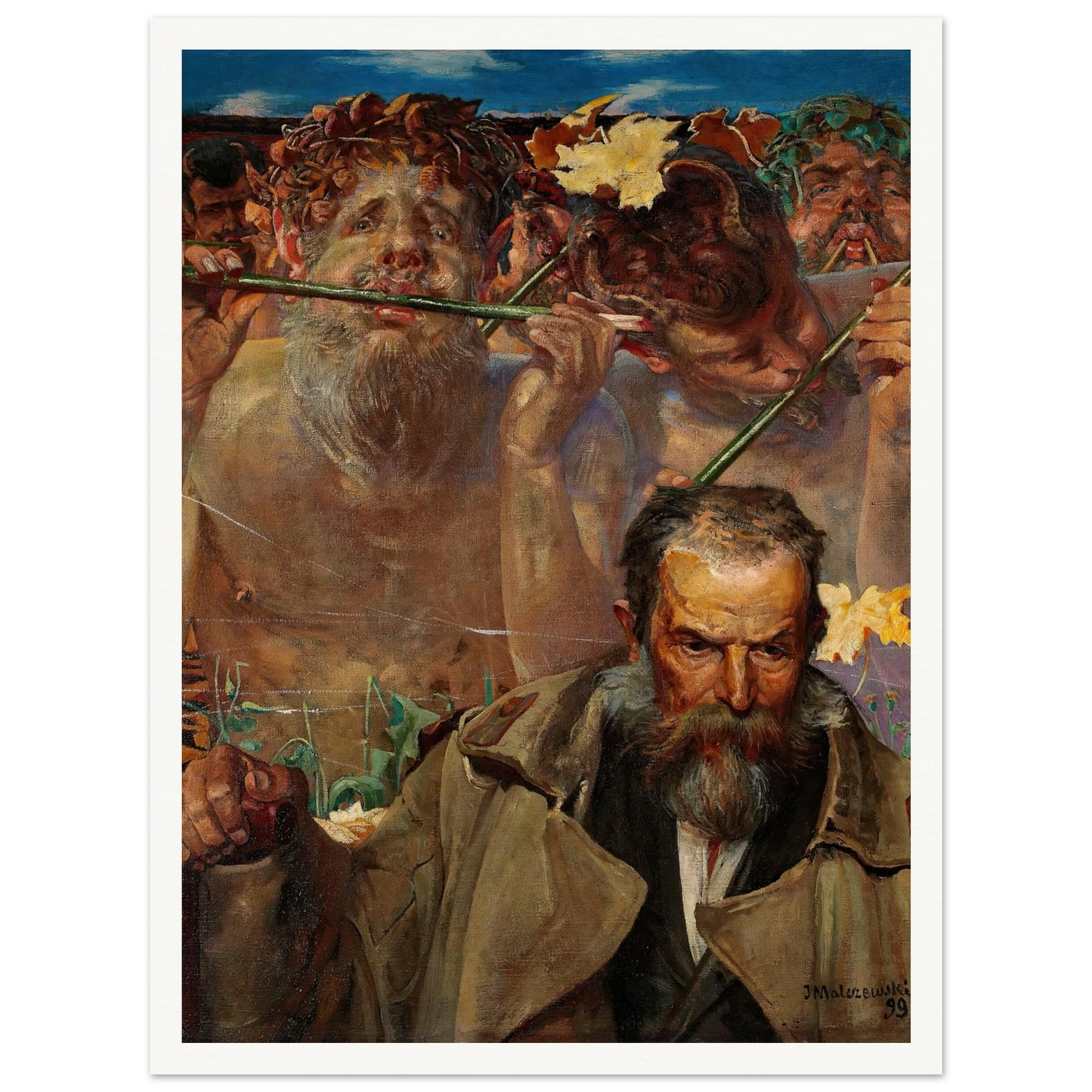 Story of a Song – Portrait of Adam Asnyk (1899) Art Print | Jacek Malczewski-Quipham Collections