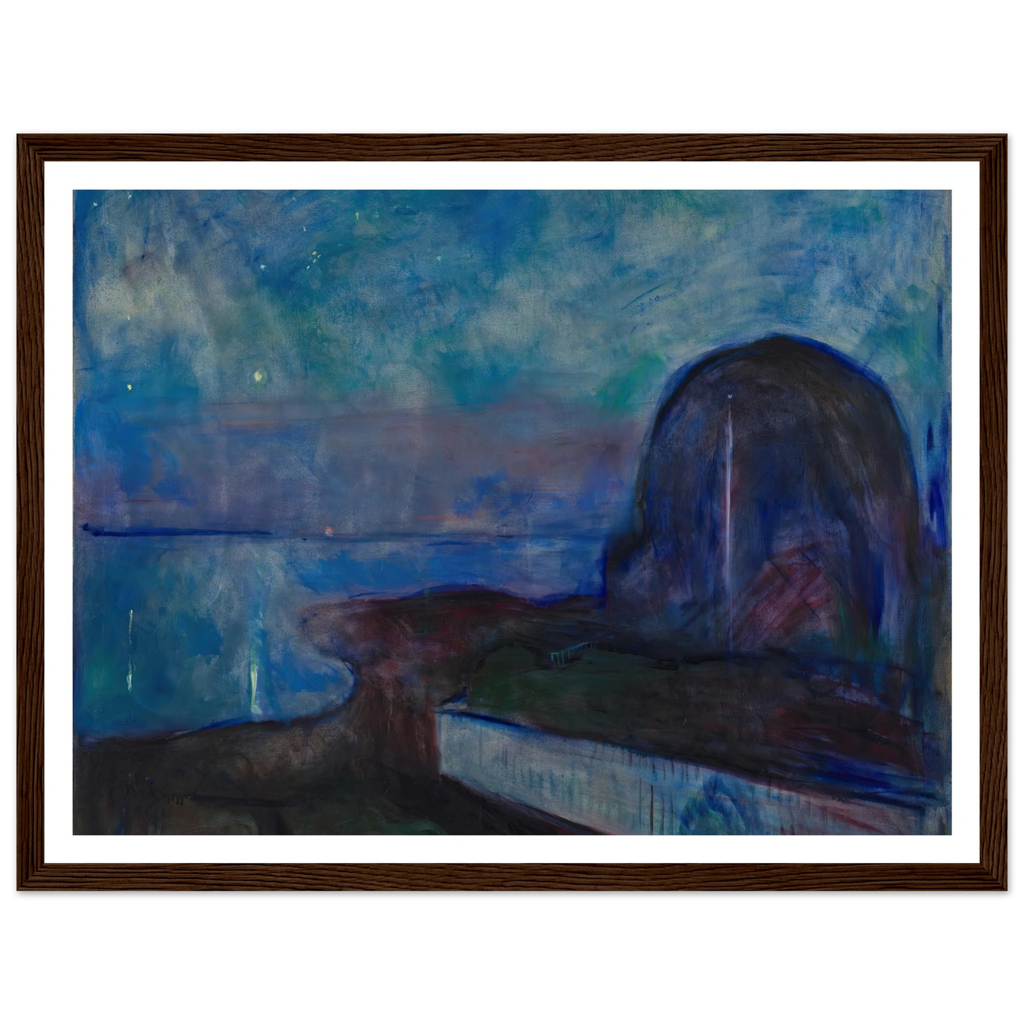 Starry Night (1893) Art Print | Edvard Munch-Quipham Collections