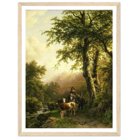 Italian Landscape (1848) Art Print | Barend Cornelis Koekkoek-Quipham Collections