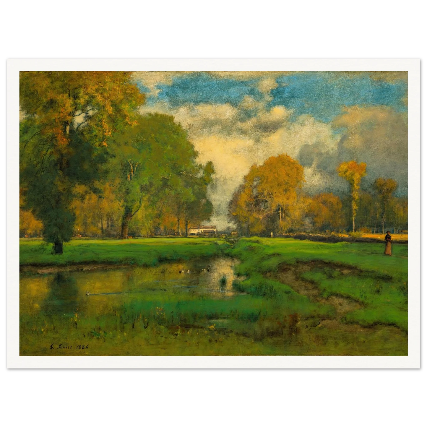 October (1882) Art Print | George Inness-Quipham Collections