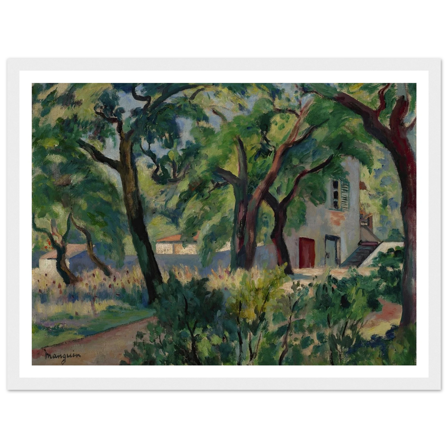 La Maison dans la forêt, Saint-Tropez (1924) Art Print | Henri Manguin-Quipham Collections