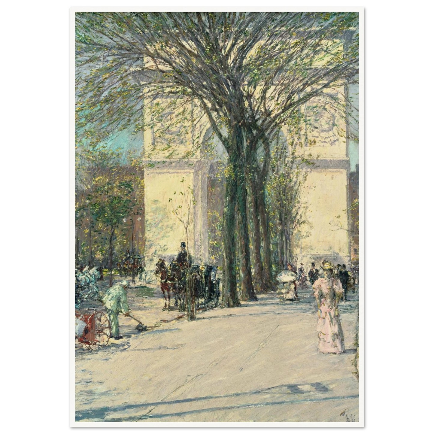 Washington Arch, Spring Art Print | Childe Hassam-Quipham Collections