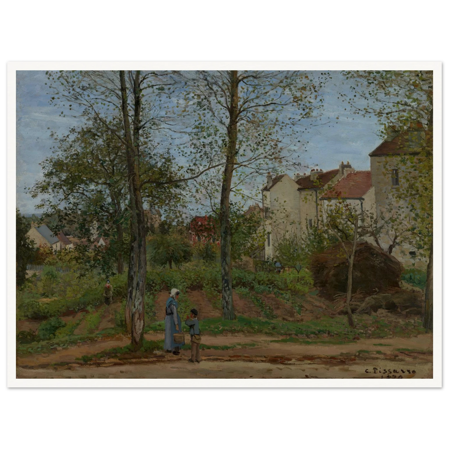 Landscape at Louveciennes (1870) Art Print | Camille Pissarro-Quipham Collections
