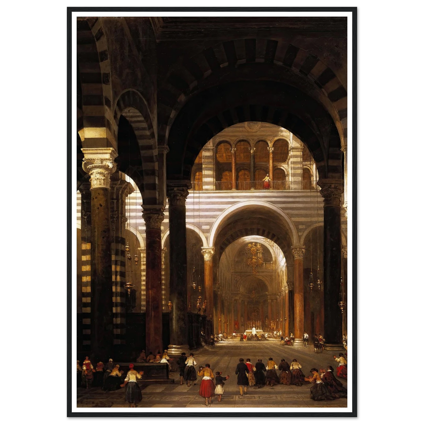 Interior of the Cathedral, Pisa. (1859) Art Print | David Roberts-Quipham Collections