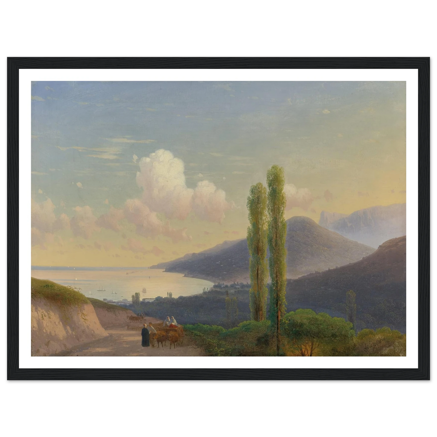 The Road To Gurzuf, Crimea (CIRCA 1878) Art Print | Ivan Konstantinovich Aivazovsky-Quipham Collections