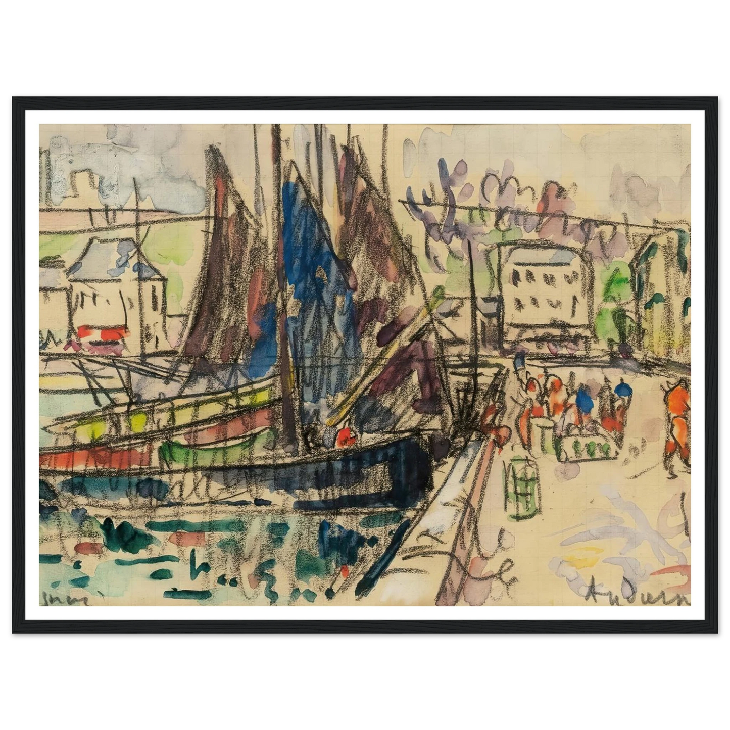 Audierne (1927) Art Print | Paul Signac-Quipham Collections