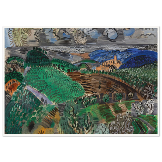 Saint-Paul de Vence (circa 1920) Art Print | Raoul Dufy-Quipham Collections