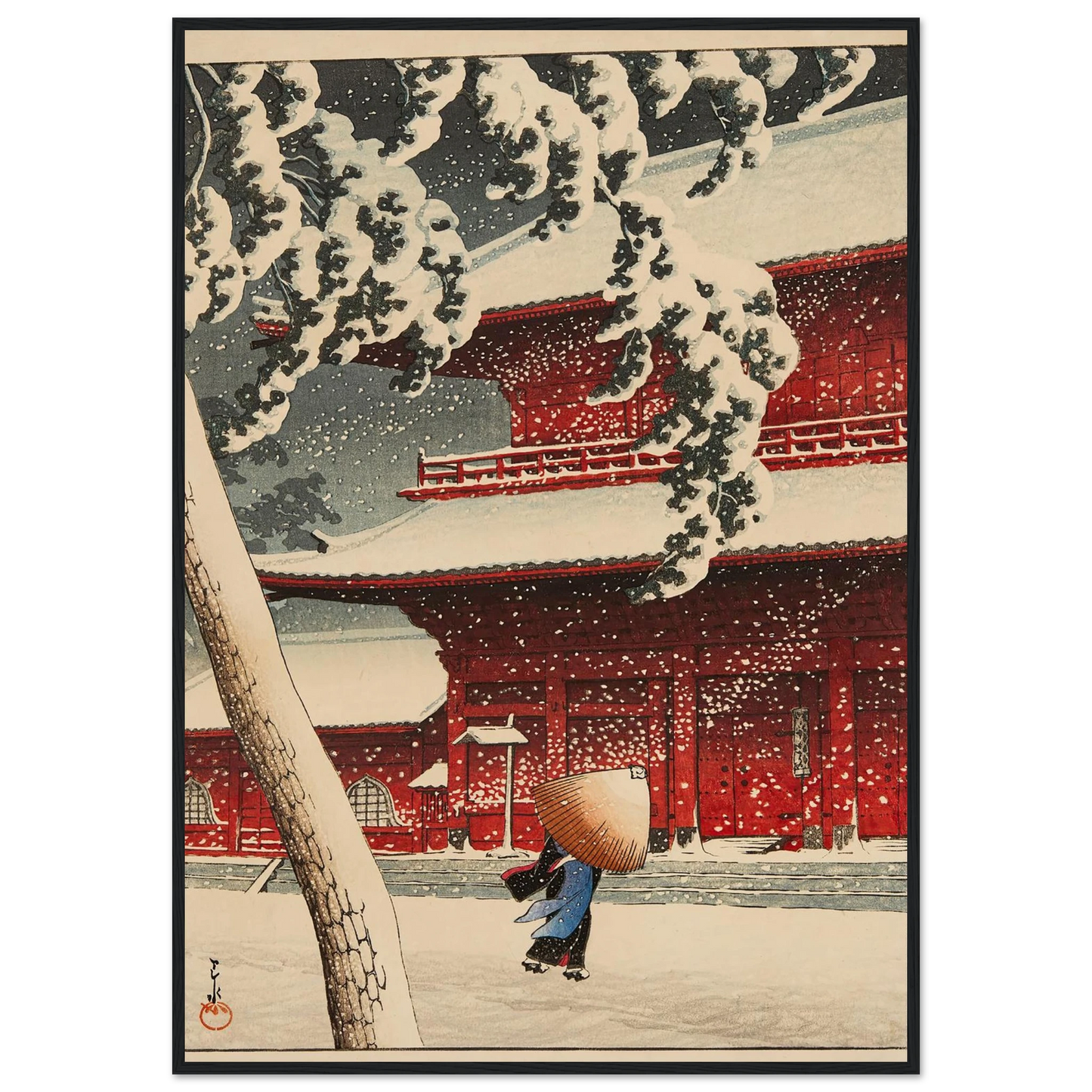 Shiba Zojoji (Zojoji Temple, Shiba) (1925) Art Print | Kawase Hasui-Quipham Collections