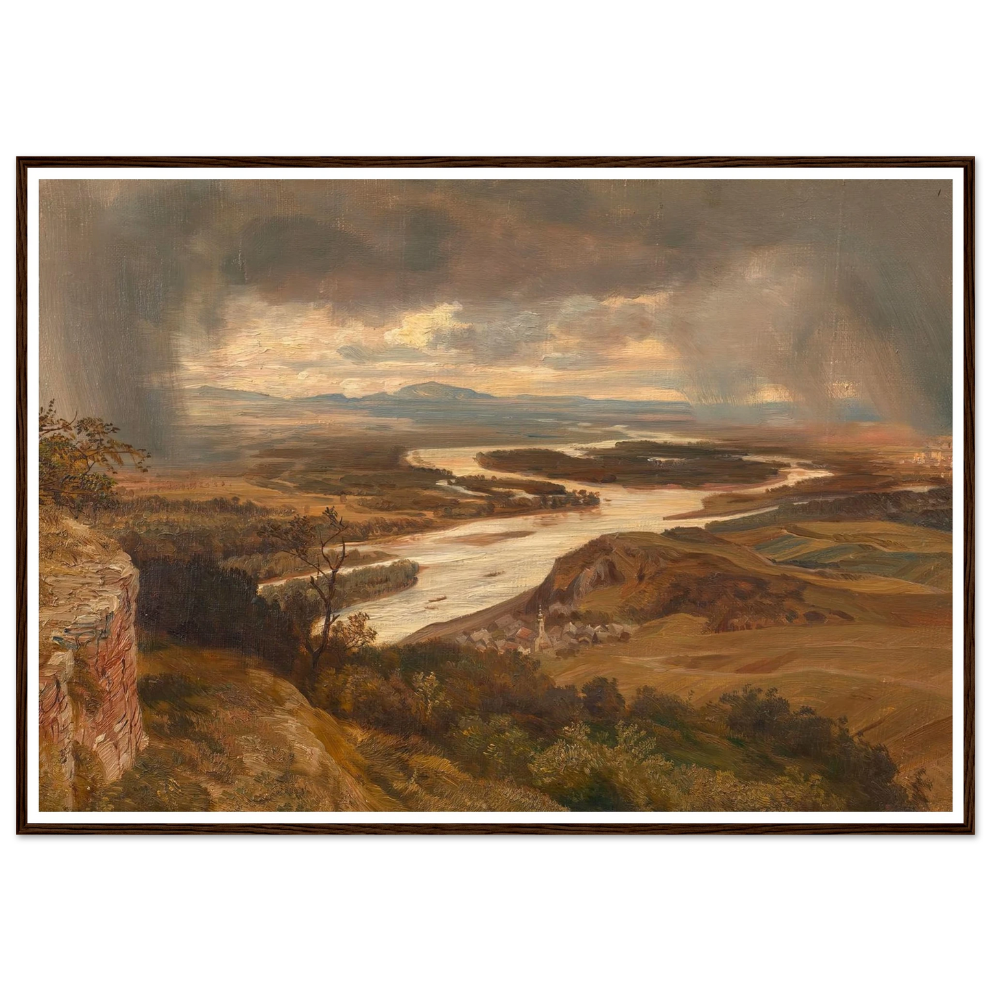 Die Donauauen bei Wien (ca. 1870) Art Print | Josef Hoffmann-Quipham Collections