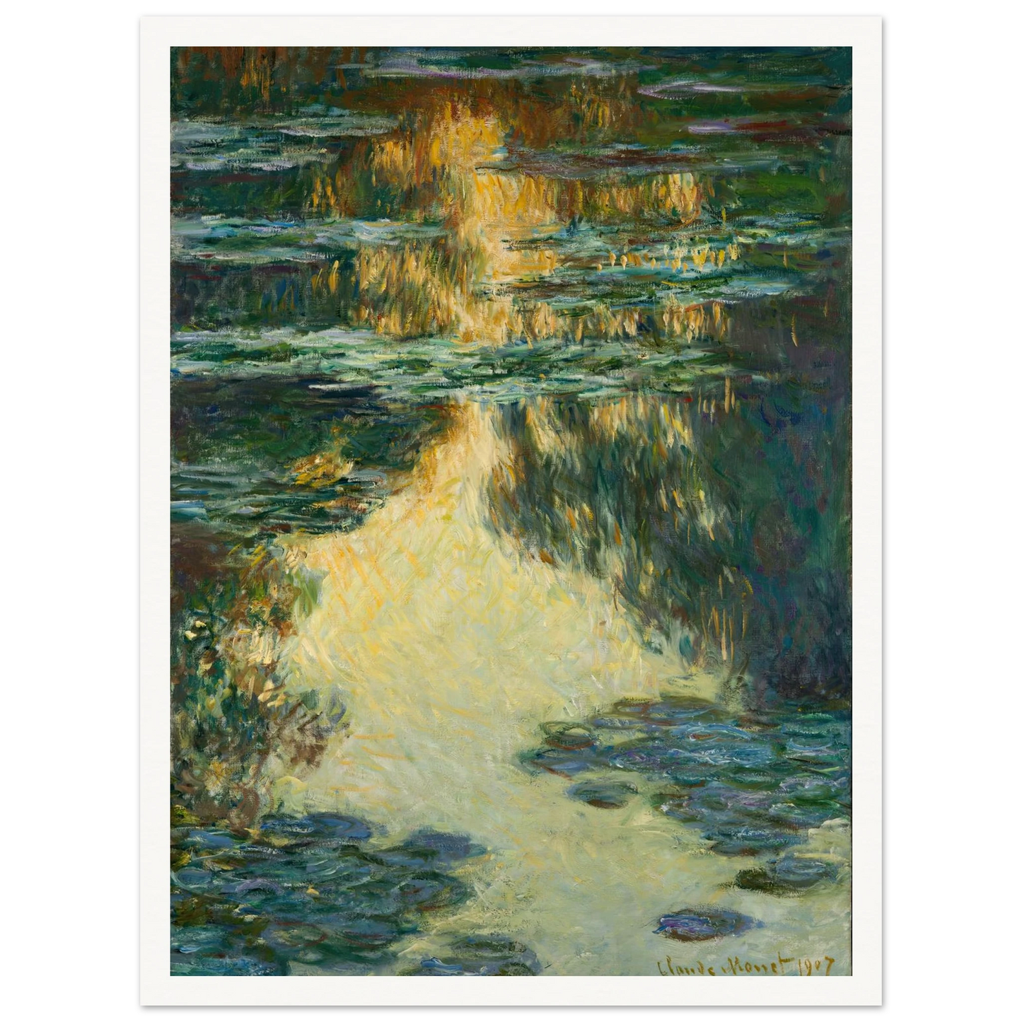 Water Lilies (1907) Art Print | Claude Monet-Quipham Collections